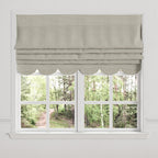 Flat Roman Shade in Luxe Gingham - Chocolate