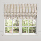 Flat Roman Shade in Mini Florals - Birch