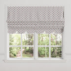 Flat Roman Shade in Mini Florals - Mulberry