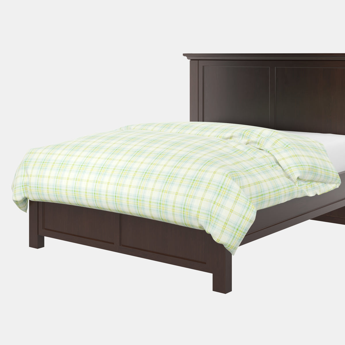 Duvet Cover in Summer Plaid - Seaglass