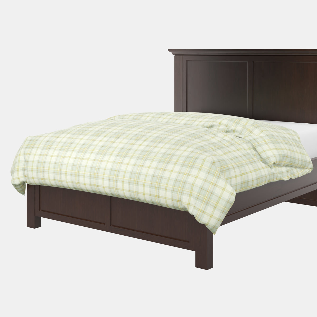 Duvet Cover in Summer Plaid - Stone