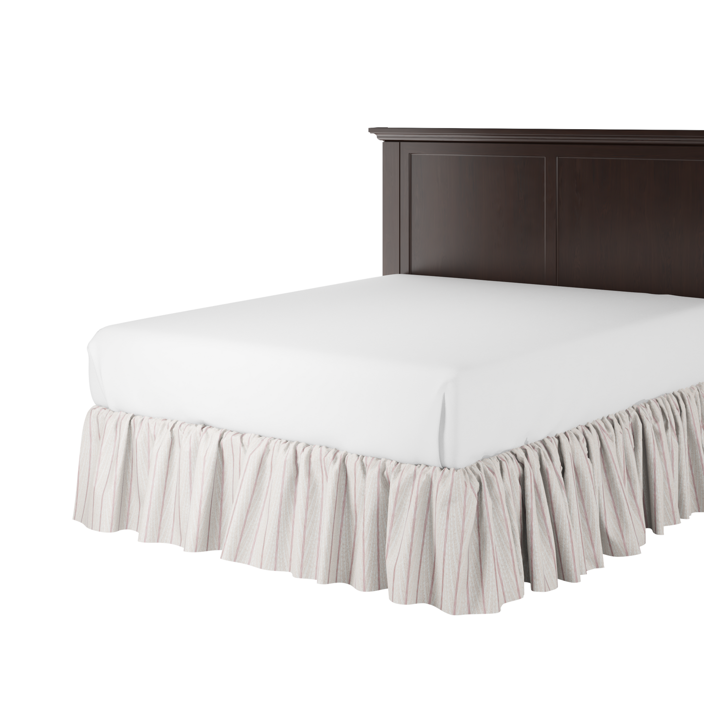 Ruffle Bedskirt in Ophelia - Pink