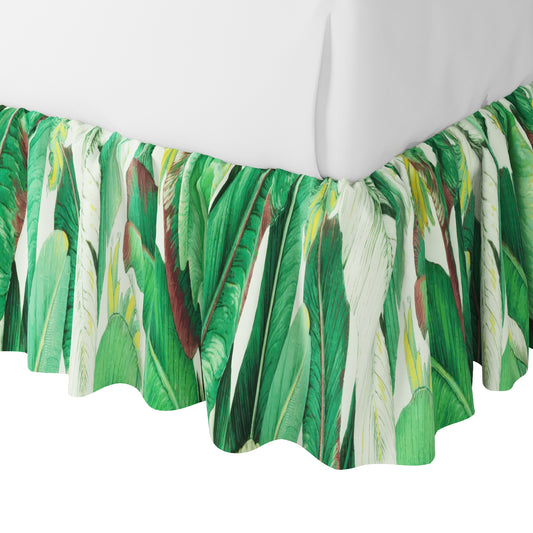 Ruffle Bedskirt in Island Breeze