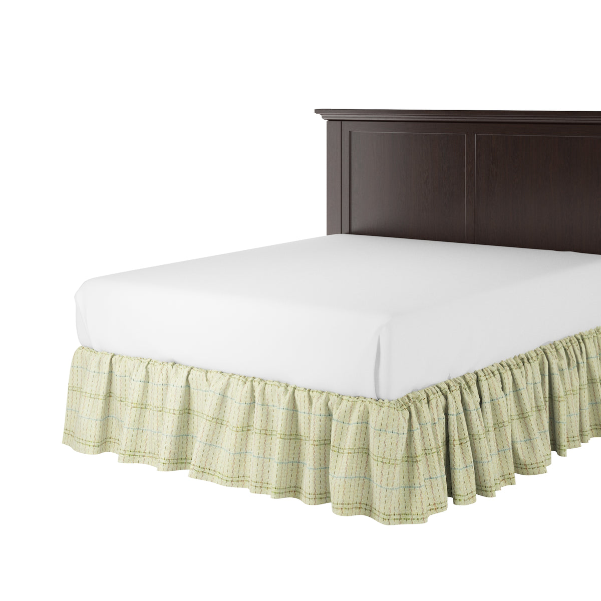 Ruffle Bedskirt in After Hours - Fresco