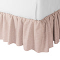 Ruffle Bedskirt in Woven Cotton - Pink