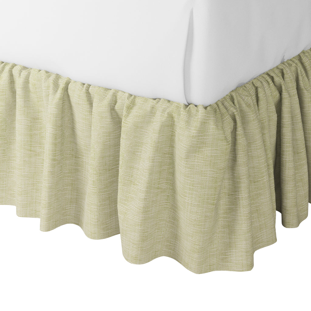 Ruffle Bedskirt in Woven Cotton - Sand