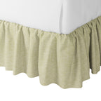 Ruffle Bedskirt in Woven Cotton - Sand