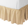 Ruffle Bedskirt in Woven Cotton - Melon