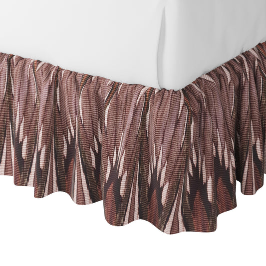 Ruffle Bedskirt in Petal Press - Berry