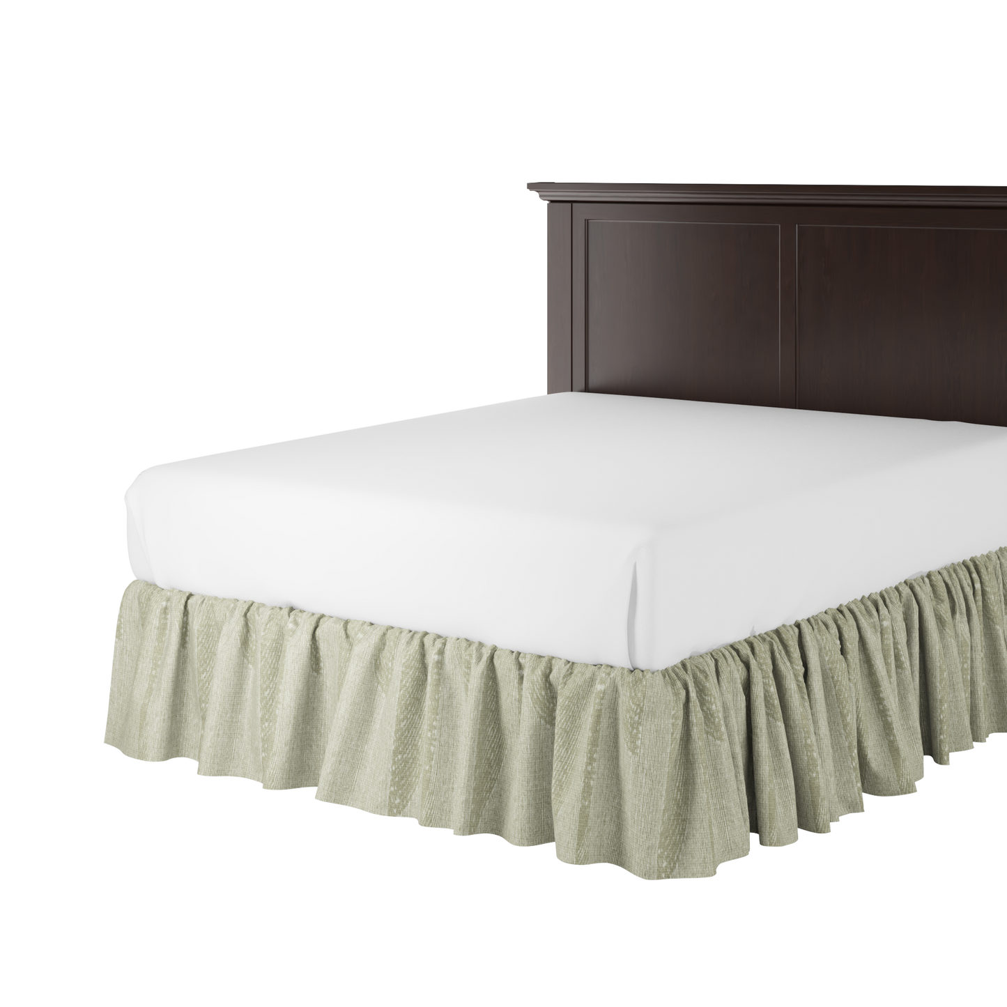 Ruffle Bedskirt in Make Waves - Oatmeal