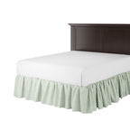 Ruffle Bedskirt in Candy Shop Stripes - Bottleglass