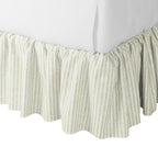 Ruffle Bedskirt in Candy Shop Stripes - Dune