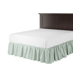 Ruffle Bedskirt in Candy Shop Stripes - Navy