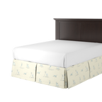 Tailored Bedskirt in Duffy - Bone