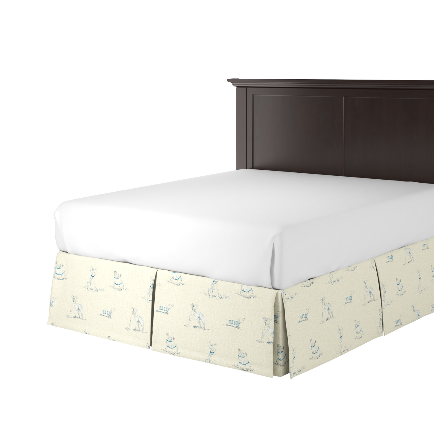 Tailored Bedskirt in Duffy - Bone