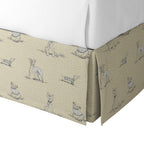 Tailored Bedskirt in Duffy - Doodle