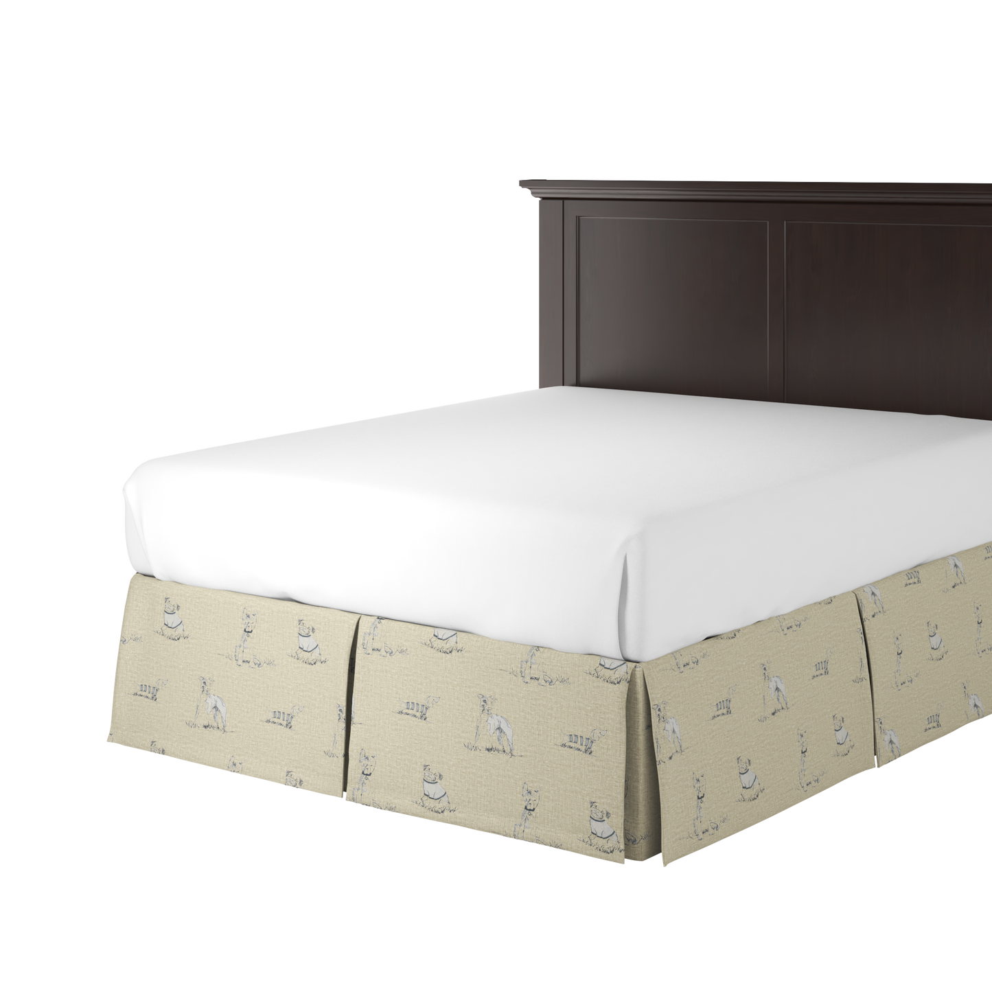 Tailored Bedskirt in Duffy - Doodle