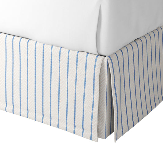 Tailored Bedskirt in Ophelia - Blue