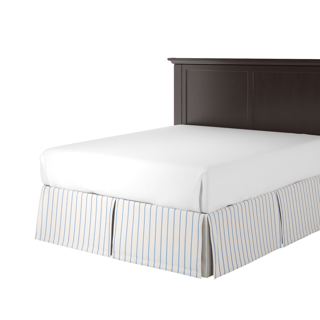 Tailored Bedskirt in Ophelia - Blue