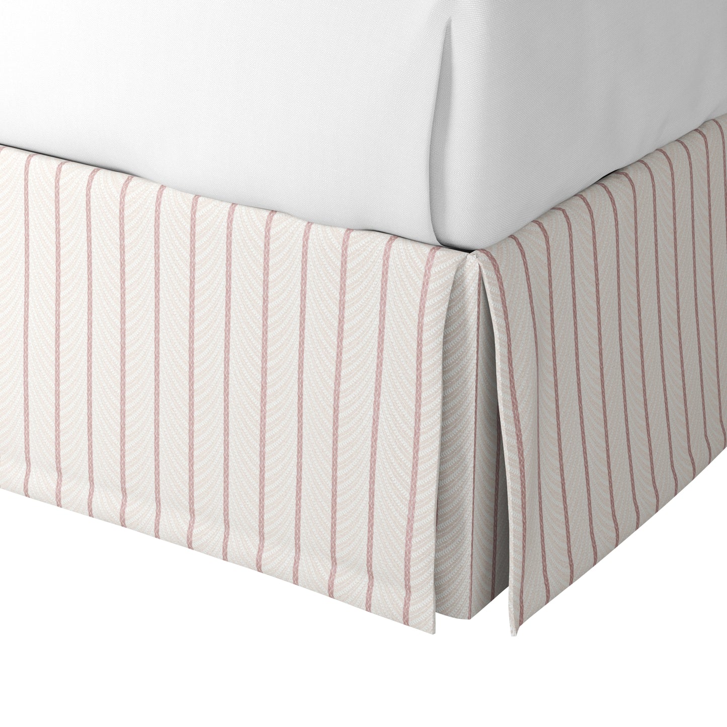 Tailored Bedskirt in Ophelia - Pink