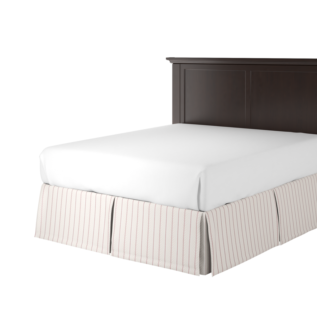 Tailored Bedskirt in Ophelia - Pink