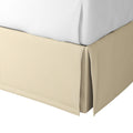 Tailored Bedskirt in Little White Line - Sand