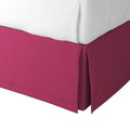 Tailored Bedskirt in Lush Linen - Beet
