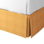 Tailored Bedskirt in Lush Linen - Turmeric