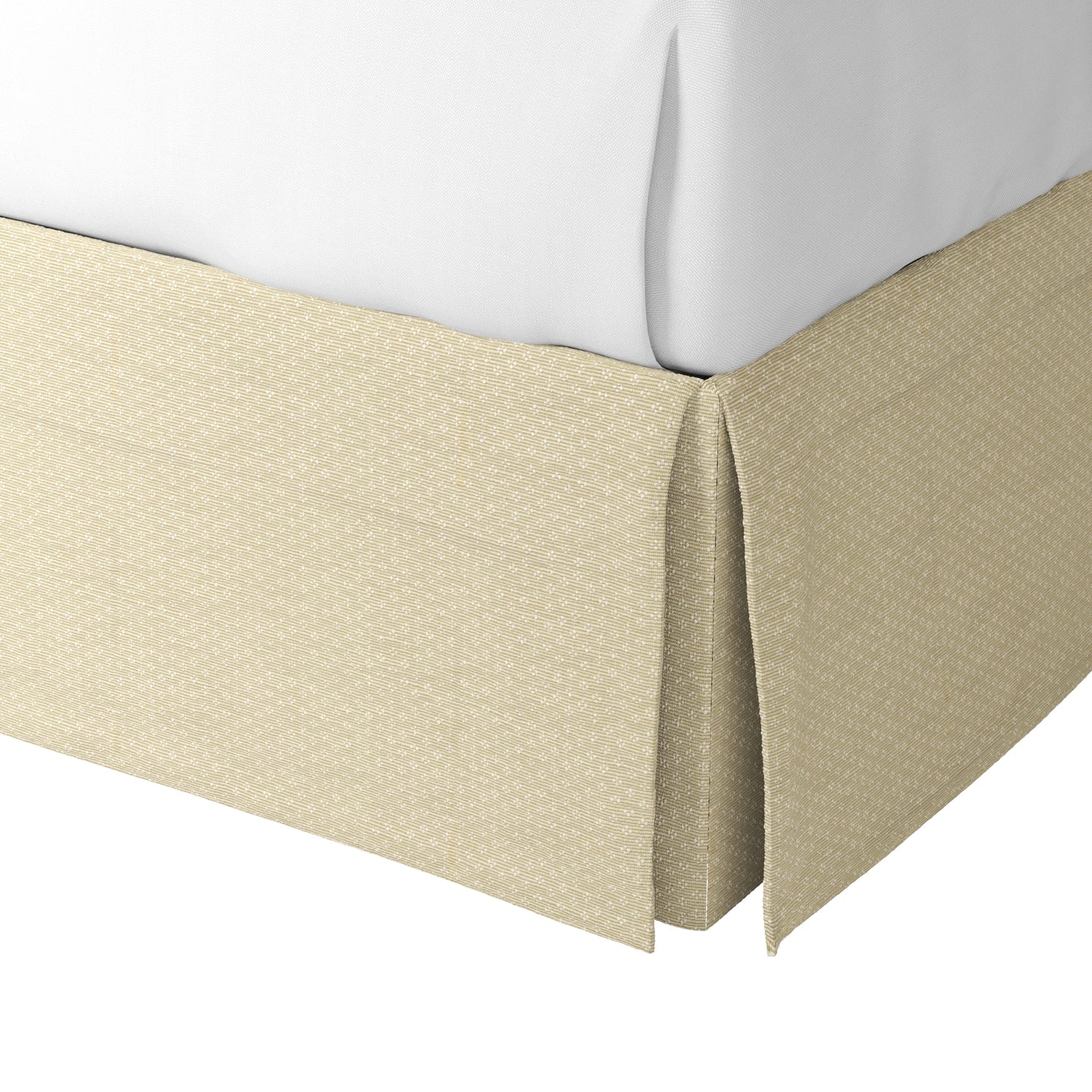 Tailored Bedskirt in Ditsy - Latte