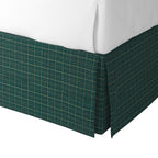 Tailored Bedskirt in After Hours - Green