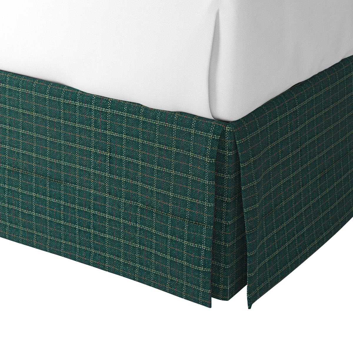 Tailored Bedskirt in After Hours - Green