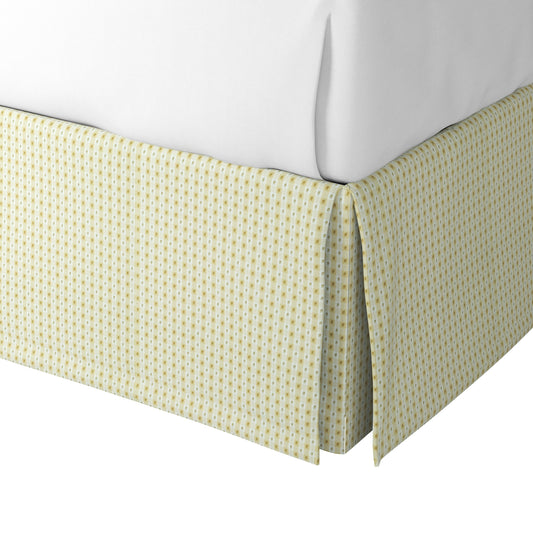 Tailored Bedskirt in Luxe Gingham - Butter