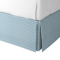 Tailored Bedskirt in Luxe Gingham - Chambray
