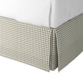 Tailored Bedskirt in Luxe Gingham - Chocolate