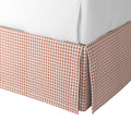 Tailored Bedskirt in Luxe Gingham - Red