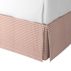 Tailored Bedskirt in Luxe Gingham - Red