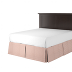 Tailored Bedskirt in Luxe Gingham - Red
