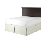 Tailored Bedskirt in Luxe Gingham - Wheat
