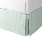 Tailored Bedskirt in Luxe Gingham - Spa