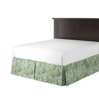 Tailored Bedskirt in Enchanted Forest - Mineral