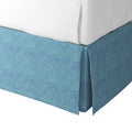 Tailored Bedskirt in Woven Cotton - Deep Blue