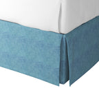 Tailored Bedskirt in Woven Cotton - Deep Blue