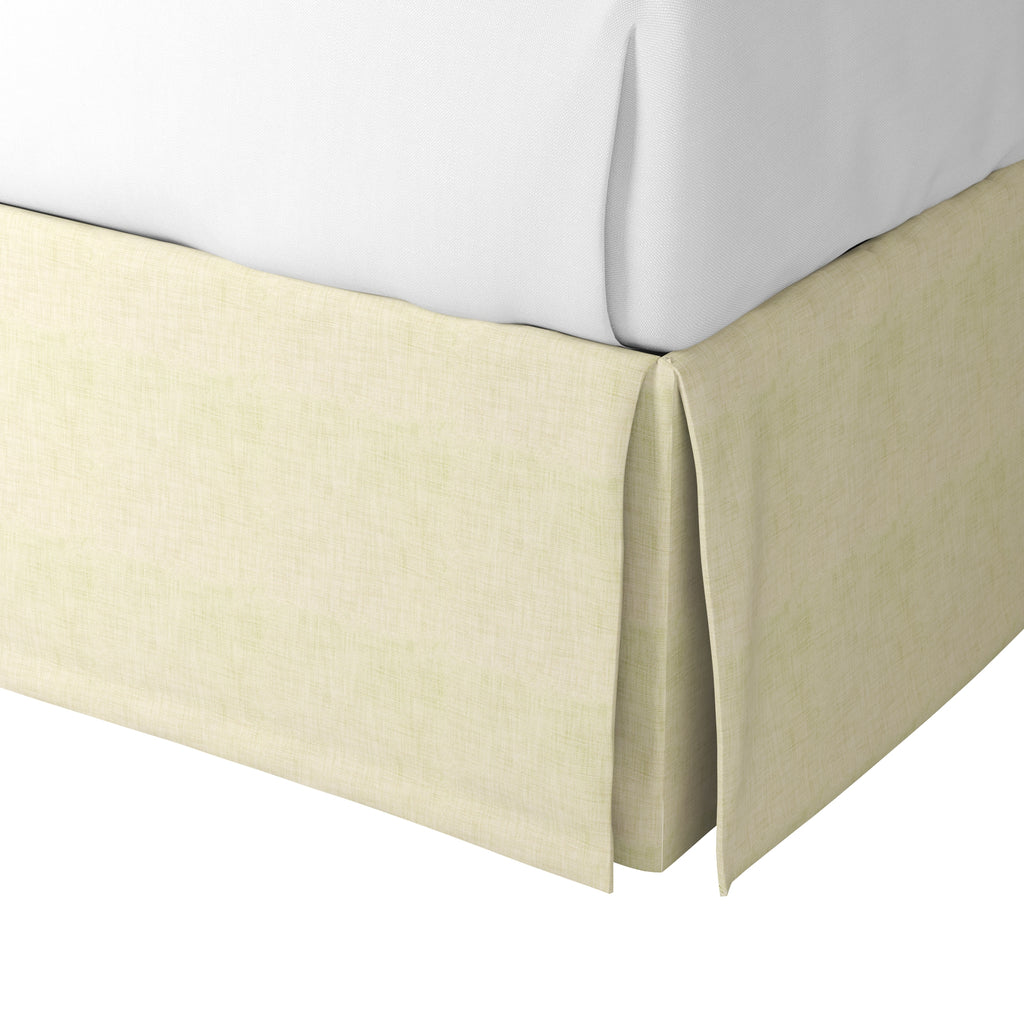 Tailored Bedskirt in Woven Cotton - Beige