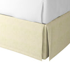 Tailored Bedskirt in Woven Cotton - Beige