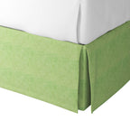 Tailored Bedskirt in Woven Cotton - Green