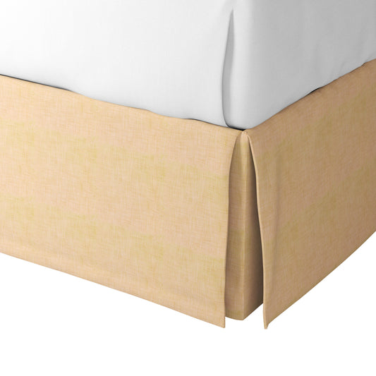Tailored Bedskirt in Woven Cotton - Melon