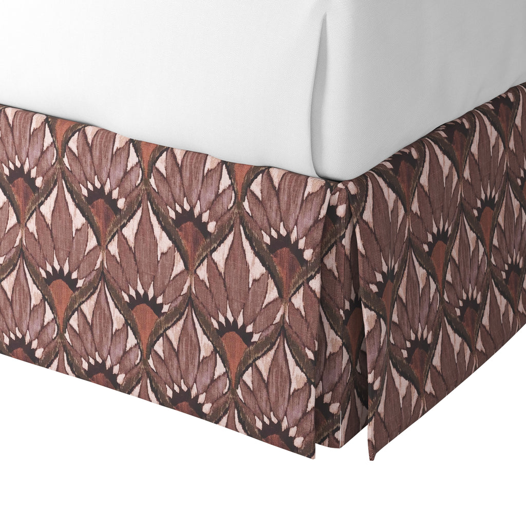 Tailored Bedskirt in Petal Press - Berry