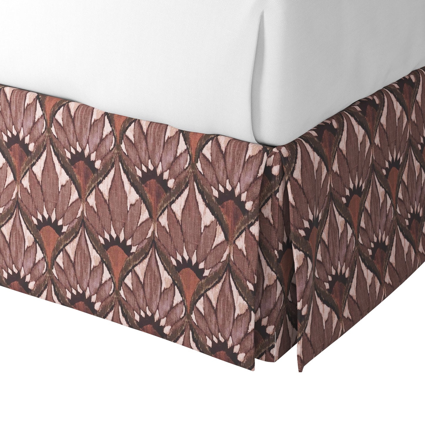 Tailored Bedskirt in Petal Press - Berry