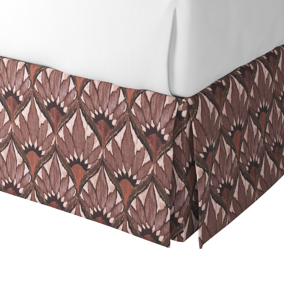 Tailored Bedskirt in Petal Press - Berry