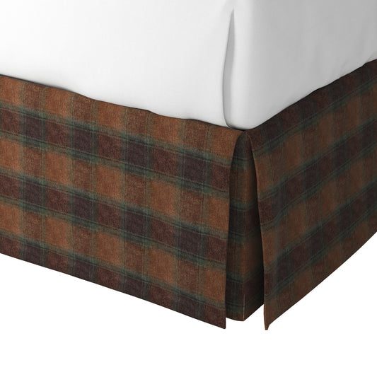 Tailored Bedskirt in Cozy Cabin - Pumpernickel